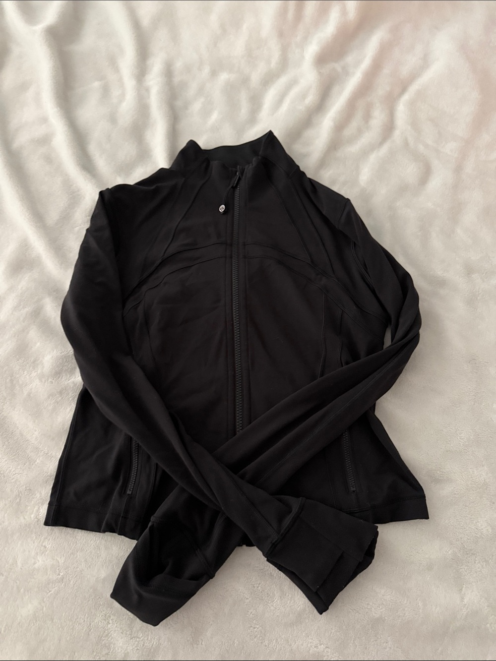 lululemon athletica Black Full-Zip Bomber Jacket